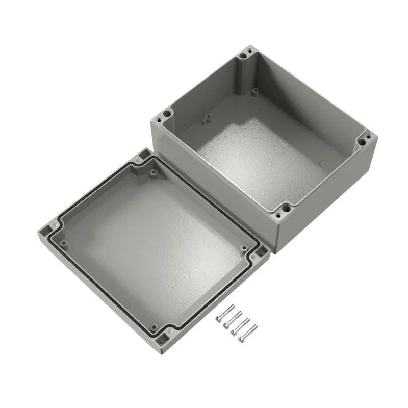 Rose Aluform Series Die Cast Aluminium Enclosure IP66 IK09 Grey Lid 180 mm x 180 mm x 150 mm IP66