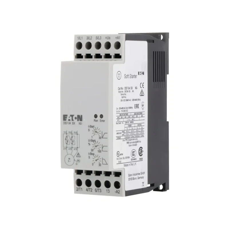 Eaton 3 Phase 5.5 kW 12A Soft Starter IP20 480V AC DS7-342SX012N0-N