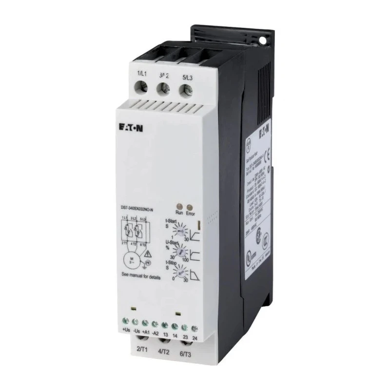 Eaton DS7 Soft Starter 460V AC, 15 kW, 3 Phase, DIN Rail Mounting, IP20 DS7-340SX032N0-N