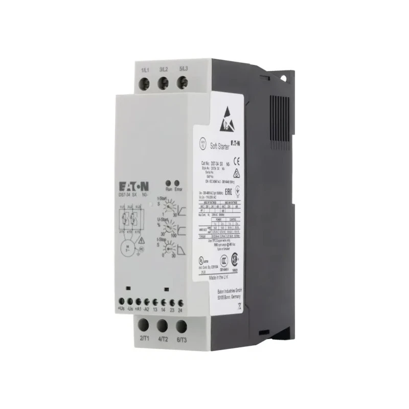 Eaton DS7 Soft Starter 460V AC, 15 kW, 3 Phase, DIN Rail Mounting, IP20 DS7-340SX032N0-N