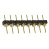 Samtec BBL Series Straight Through Hole Pin Header, 8 Contacts, 2.54 mm Pitch, 1 Row, Unshrouded BBL-108-G-E