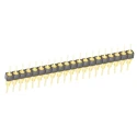 Samtec BBS Series Straight Through Hole Pin Header 20 Contacts 2.54 mm Pitch 1 Row Unshrouded BBS-120-G-A