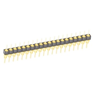Samtec BBS Series Straight Through Hole Pin Header 20 Contacts 2.54 mm Pitch 1 Row Unshrouded BBS-120-G-A
