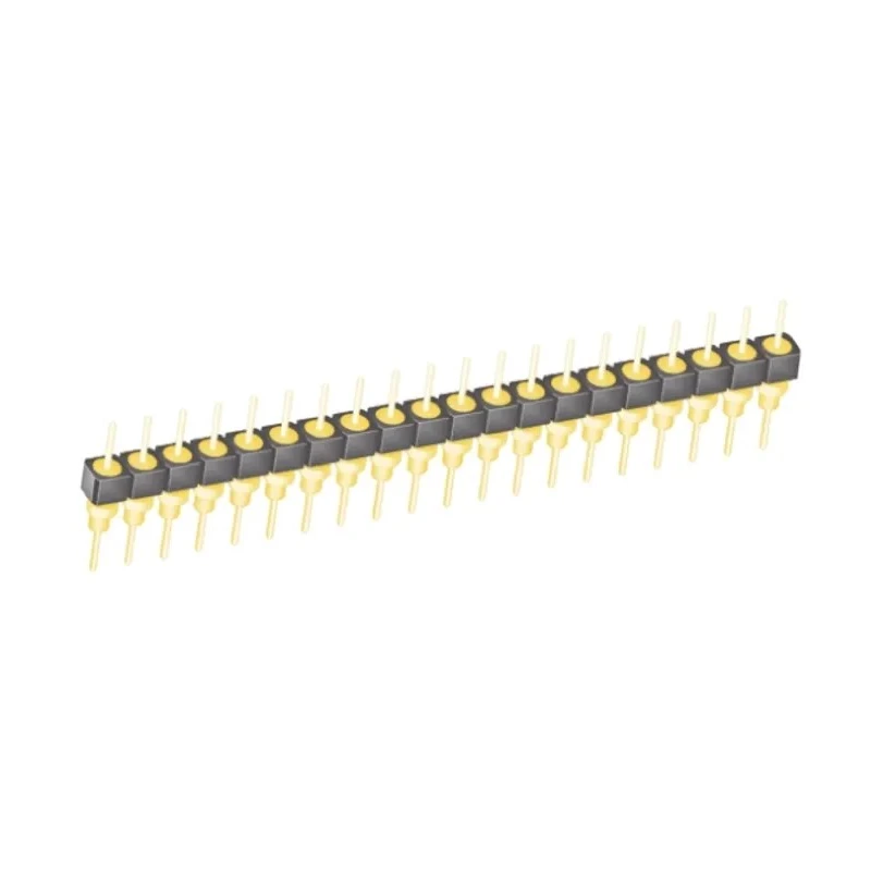 Samtec BBS Series Straight Through Hole Pin Header 20 Contacts 2.54 mm Pitch 1 Row Unshrouded BBS-120-G-A