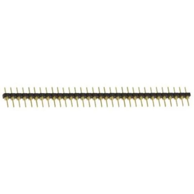 Samtec BBL Series Straight Through Hole Pin Header, 32 Contacts, 2.54 mm Pitch, 1 Row, Unshrouded BBL-132-G-F