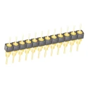 Samtec BBS Series Straight Through Hole Pin Header 12 Contacts 2.54 mm Pitch 1 Row Unshrouded BBS-112-G-A