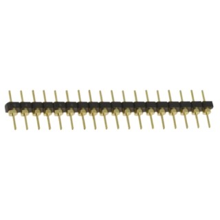 Samtec BBL Series Straight Through Hole Pin Header 18 Contacts 2.54 mm Pitch 1 Row Unshrouded BBL-118-G-E