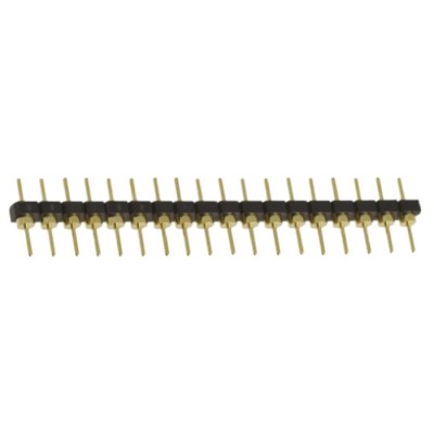 Samtec BBL Series Straight Through Hole Pin Header 18 Contacts 2.54 mm Pitch 1 Row Unshrouded BBL-118-G-E