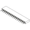 Samtec BCS Series Straight Through Hole 16-Contact 1 Row 2.54mm Pitch PCB Socket BCS-116-L-S-TE