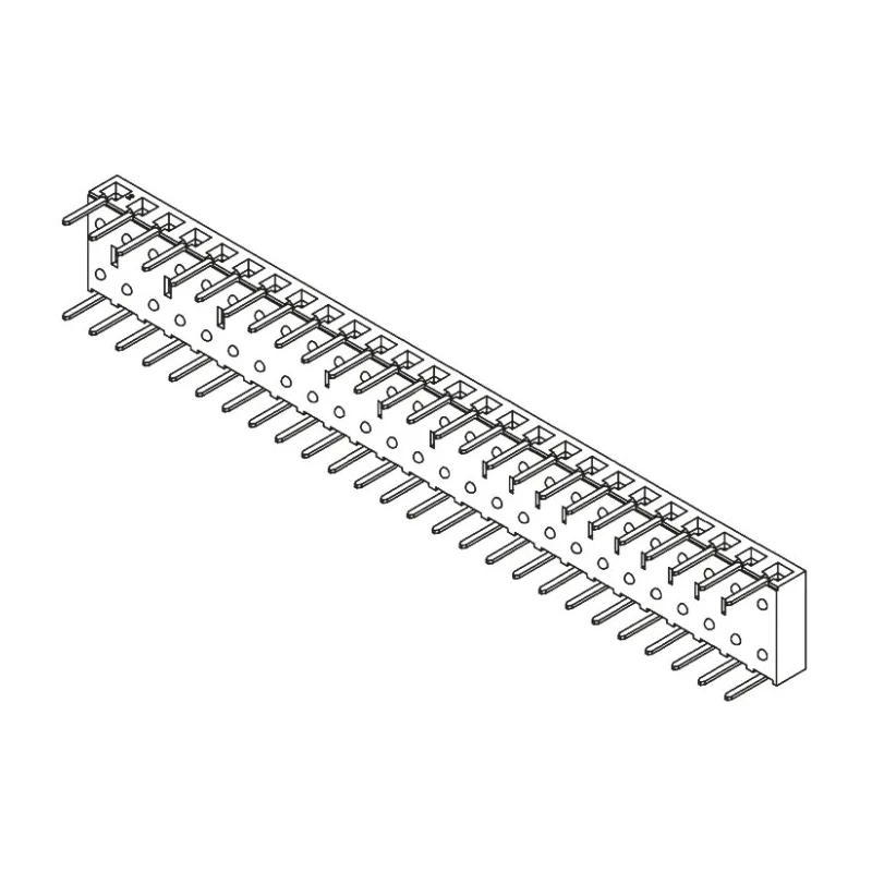 Samtec BCS Series Right Angle Through Hole PCB Socket, 26-Contact, 1 Row, 2.54 mm Pitch, 450V, 5.9A BCS-126-L-S-HE