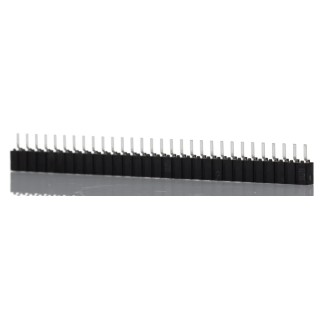 Samtec CES Series 30-Contact 1 Row 2.54 mm Pitch Through Hole PCB Socket, 12A Current Rating CES-130-01-T-S