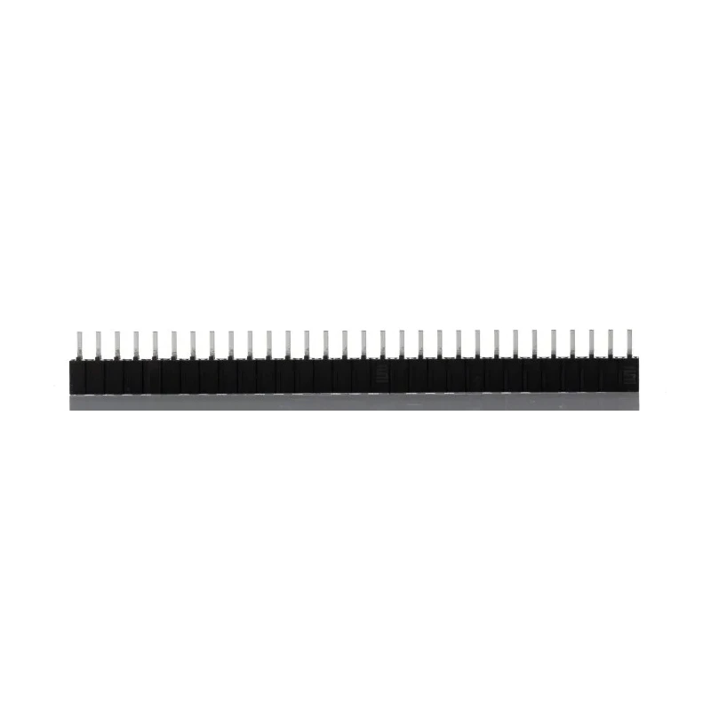 Samtec CES Series 30-Contact 1 Row 2.54 mm Pitch Through Hole PCB Socket, 12A Current Rating CES-130-01-T-S