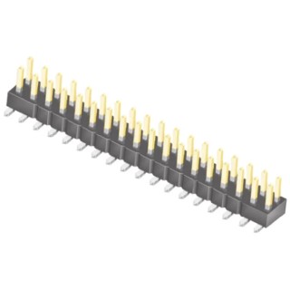 Samtec TSM Series Straight Surface Mount Unshrouded Pin Header, 36 Contacts, 2.54 mm Pitch, 2 Row, 7A, 475V TSM-118-01-L-DV