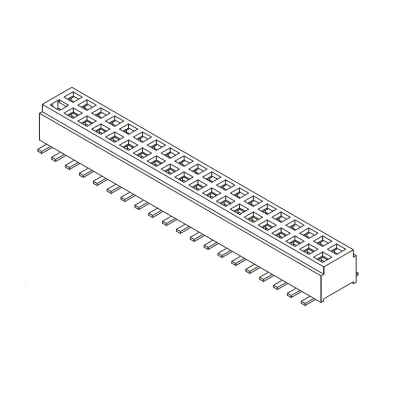 Samtec PCB Pin Header, FTMH Series, Straight Surface Mount, 40 Contacts, 1 mm Pitch, 2 Row, Unshrouded FTMH-120-03-L-DV