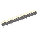 Samtec TSM Series Straight Surface Pin Header 18 Contacts 2.54 mm Pitch 1 Row Unshrouded TSM-118-01-L-SV