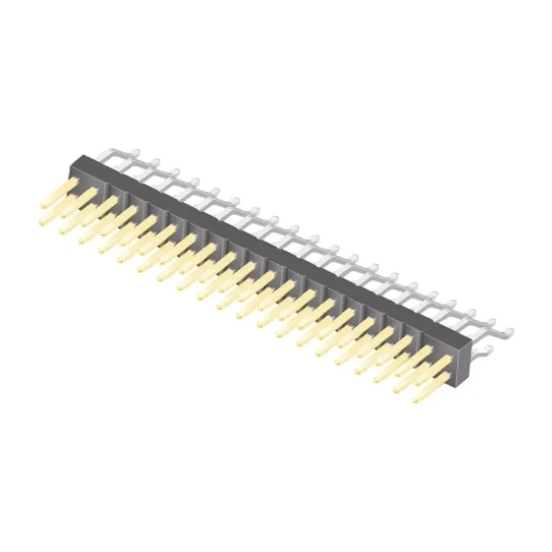 Samtec TSM Series Right Angle Surface Pin Header 40 Contacts 2.54 mm Pitch 2 Row Unshrouded TSM-120-02-L-DH