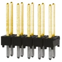 Samtec TSW Series Straight Through Hole Pin Header 10 Contact 2.54 mm Pitch 2 Row Unshrouded TSW-105-14-L-D