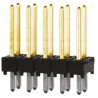Samtec TSW Series Straight Through Hole Pin Header 10 Contact 2.54 mm Pitch 2 Row Unshrouded TSW-105-14-L-D