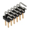 Samtec TSW Series Right Angle Through Hole Pin Header, 12 Contacts, 2.54mm Pitch, 2 Row, Unshrouded TSW-106-08-L-D-RA