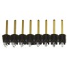 Samtec Right Angle Through Hole Pin Header 8 Contacts 2.54 mm Pitch 1 Row Unshrouded TSW-108-08-L-S-RA
