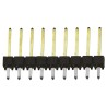 Samtec TSW Series Straight Through Hole Pin Header 9 Contacts 2.54 mm Pitch 1 Row Unshrouded TSW-109-14-L-S