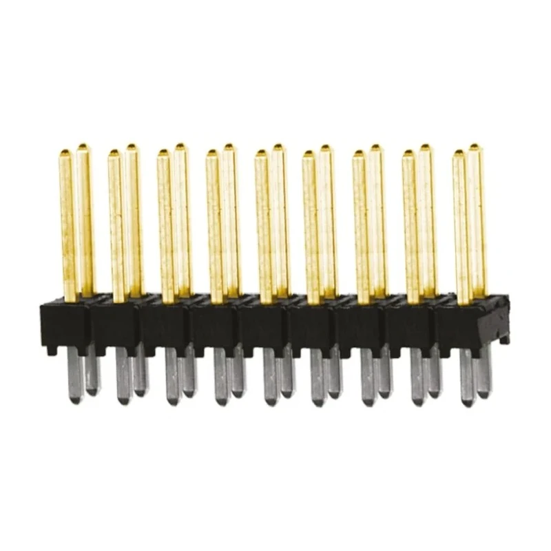 Samtec TSW Series Straight Through Hole Pin Header 18 Contacts 2.54 mm Pitch 2 Row Unshrouded TSW-109-14-L-D