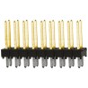 Samtec TSW Series Straight Through Hole Pin Header 18 Contacts 2.54 mm Pitch 2 Row Unshrouded TSW-109-14-L-D