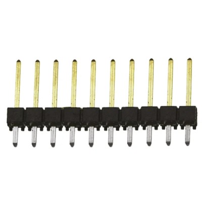 Samtec TSW Series Straight Through Hole Pin Header 10 Contacts 2.54 mm Pitch 1 Row Unshrouded TSW-110-14-L-S