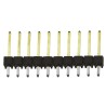 Samtec TSW Series Straight Through Hole Pin Header 10 Contacts 2.54 mm Pitch 1 Row Unshrouded TSW-110-14-L-S