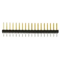 Samtec TSW Series Straight Through Hole Pin Header 36 Contact 2.54 mm Pitch 2 Row Unshrouded TSW-118-07-L-D