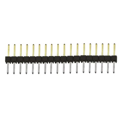 Samtec TSW Series Straight Through Hole Pin Header, 18 Contacts, 2.54 mm Pitch, 1 Row, Unshrouded TSW-118-08-L-S