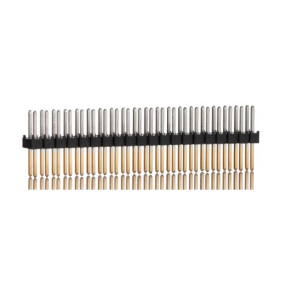 Samtec TSW Series 40 Contact Through Hole Pin Header, 2 Rows, 2.54 mm Pitch, Gold Plated Phosphor Bronze TSW-120-08-L-D