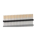 Samtec TSW Series 40 Contact Straight Through Hole Pin Header 2.54 mm Pitch 2 Row Unshrouded TSW-120-14-L-D
