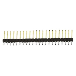 Samtec TSW Series 22 Contact Straight Through Hole Pin Header 2.54 mm Pitch 1 Row Unshrouded TSW-122-14-L-S