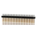 Samtec TSW Series Straight Through Hole Pin Header, 40 Contacts, 2 Row, 2.54 mm Pitch, 7.6A Current Rating TSW-120-07-L-D