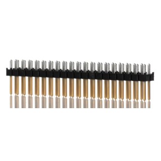 Samtec TSW Series Straight Through Hole Pin Header, 40 Contacts, 2 Row, 2.54 mm Pitch, 7.6A Current Rating TSW-120-07-L-D