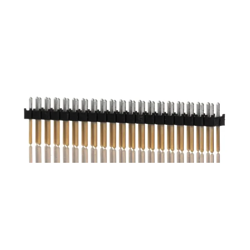 Samtec TSW Series Straight Through Hole Pin Header, 40 Contacts, 2 Row, 2.54 mm Pitch, 7.6A Current Rating TSW-120-07-L-D