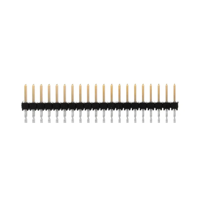 Samtec TSW Series Straight Through Hole Pin Header, 40 Contacts, 2 Row, 2.54 mm Pitch, 7.6A Current Rating TSW-120-07-L-D
