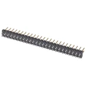 Samtec TSW Series Straight Through Hole Pin Header, 50 Contacts, 2.54 mm Pitch, 2 Row, Unshrouded TSW-125-07-L-D