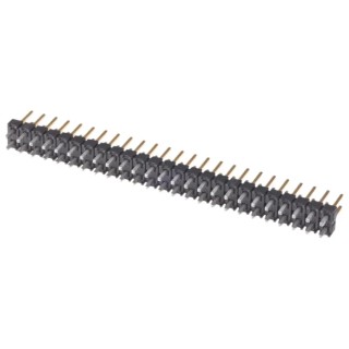 Samtec TSW Series Straight Through Hole Pin Header, 50 Contacts, 2.54 mm Pitch, 2 Row, Unshrouded TSW-125-07-L-D