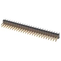 Samtec TSW Series Straight Through Hole Pin Header, 50 Contacts, 2.54 mm Pitch, 2 Row, Unshrouded TSW-125-07-L-D