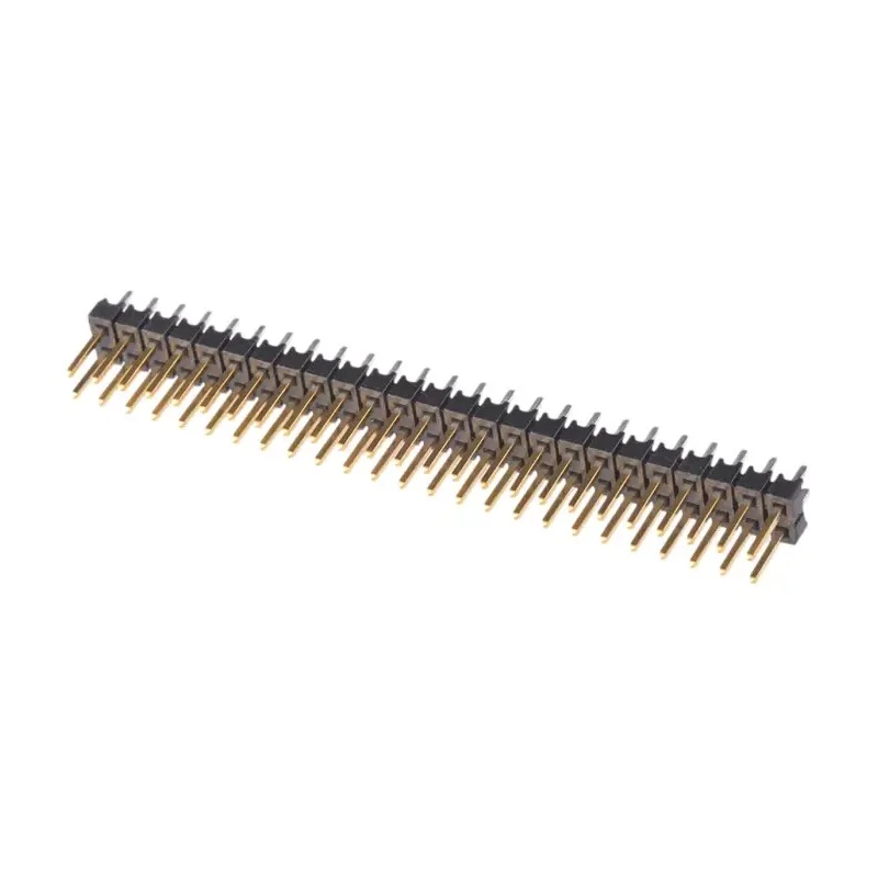 Samtec TSW Series Straight Through Hole Pin Header, 50 Contacts, 2.54 mm Pitch, 2 Row, Unshrouded TSW-125-07-L-D