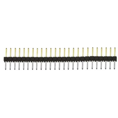 Samtec TSW Series Straight Through Hole Pin Header, 25 Contacts, 2.54 mm Pitch, 1 Row, Unshrouded TSW-125-08-L-S