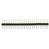 Samtec TSW Series Straight Through Hole Pin Header, 25 Contacts, 2.54 mm Pitch, 1 Row, Unshrouded TSW-125-08-L-S