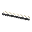Samtec TSW Series Straight Through Hole Pin Header 20 Contacts 2.54 mm Pitch 1 Row Unshrouded TSW-120-14-L-S