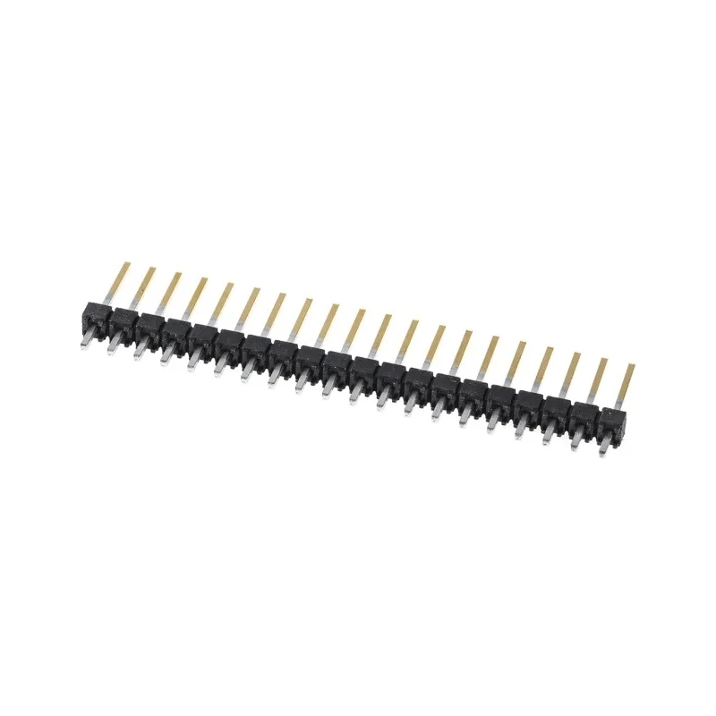 Samtec TSW Series Straight Through Hole Pin Header 20 Contacts 2.54 mm Pitch 1 Row Unshrouded TSW-120-14-L-S