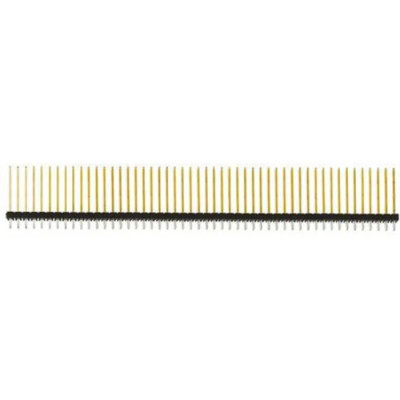 Samtec TSW Series Straight Through Hole Pin Header, 100 Contacts, 2.54 mm Pitch, 2 Row, Unshrouded TSW-150-17-L-D