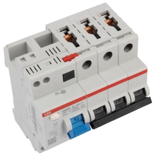ABB Residual Current Circuit Breaker with Overload Protection 16A Current Rating 3-Pole 2CSR273001R1164 DS203 M AC-C16/0,03