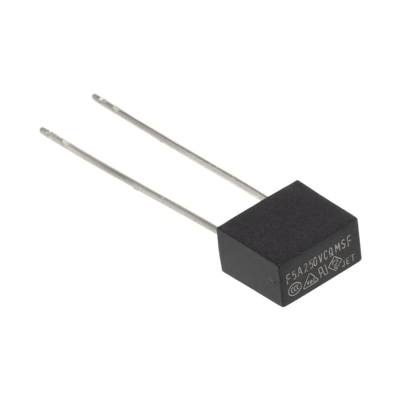 RS PRO Non-Resettable Fuse Radial 5A 250V Fast Acting Thermoplastic Body 767-5137