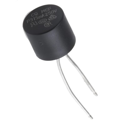 RS PRO Non-Resettable Fast Acting Fuse Radial Lead 315mA 250V AC 767-5197